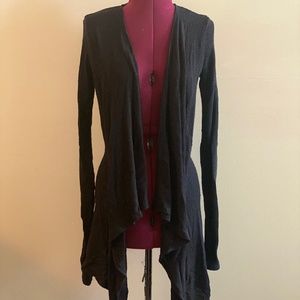 Mudd Black Knit Cardigan L